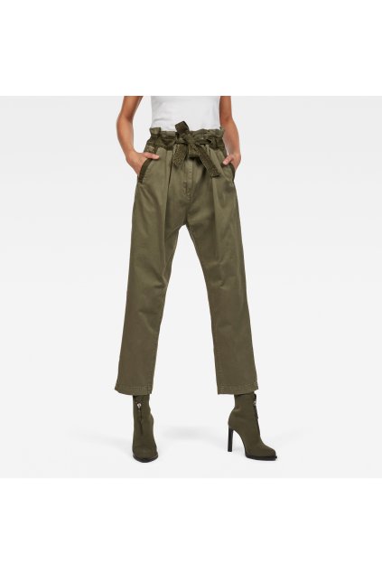 Nohavice - Bronson army paperbag wmn zelené