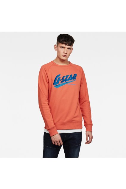 Mikina - Fast raglan gr r sw l\s oranžová