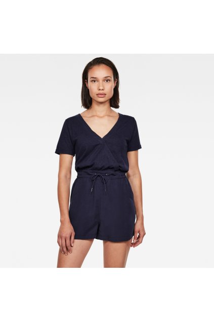 Overal - Mix jumpsuit wmn s\s tmavomodrý