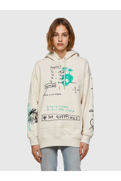Mikina - FEXAHOOD SWEATSHIRT biela