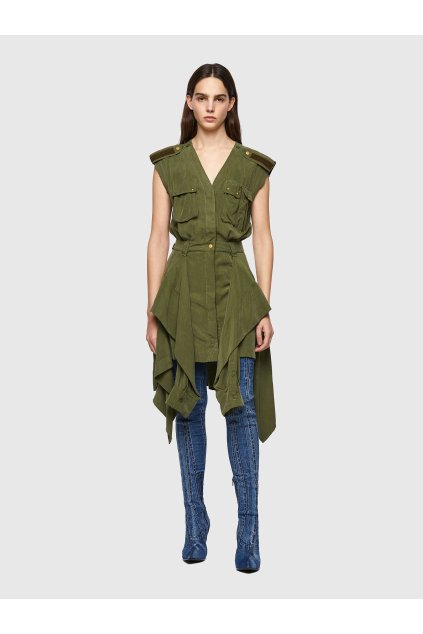 Šaty - DGIUDITTA DRESS zelené