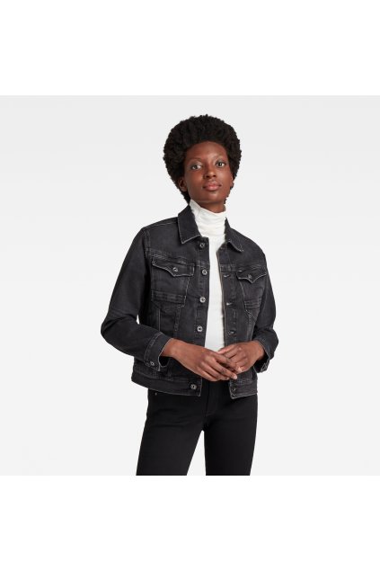 Bunda - G-star RAW Elto black stretch denim šedo-čierna