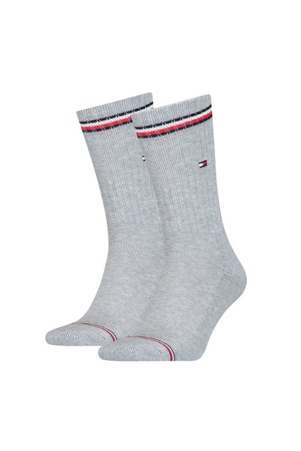 Ponožky - Tommy Hilfiger TH MEN ICONIC SOCK 2P čierne