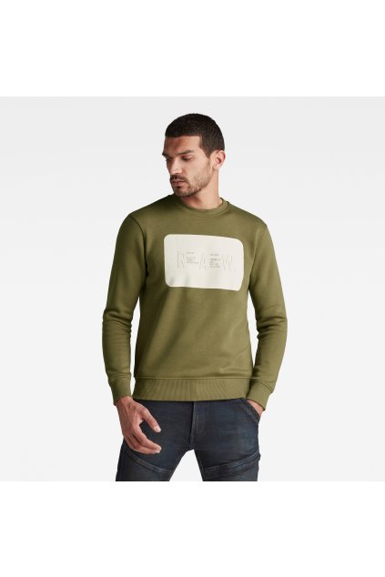 Mikina - RAW. double layer r sw zelená