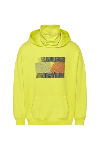 Mikina - TJM REFLECTIVE FLAG HOODIE žltá