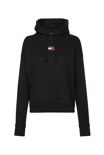 Mikina - TJW TOMMY CENTER BADGE HOODIE čierna