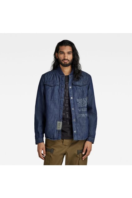 Bunda - Lt wt craser 7 oz denim modrá