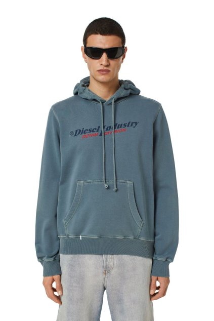 Mikina - S-GINN-HOOD-IND SWEAT-SHI modrá