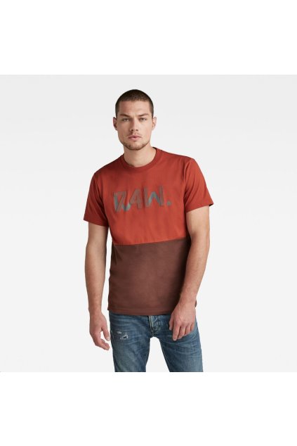 Tričko - G-star RAW 7411 C&ampS tee oranžové