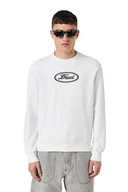Mikina - S-GINN-C2 SWEAT-SHIRT biela