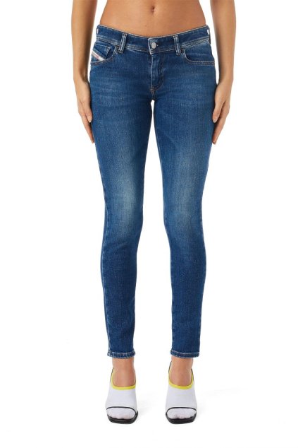 Rifle - 2018 SLANDY-LOW L.32 TROUSERS modré