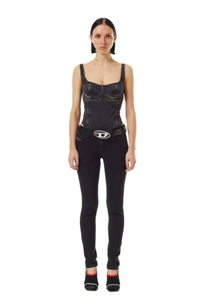 Rifle - 2018 SLANDY-LOW L.32 TROUSERS čierne