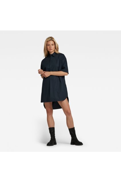 Šaty - Shirt dress ss modré