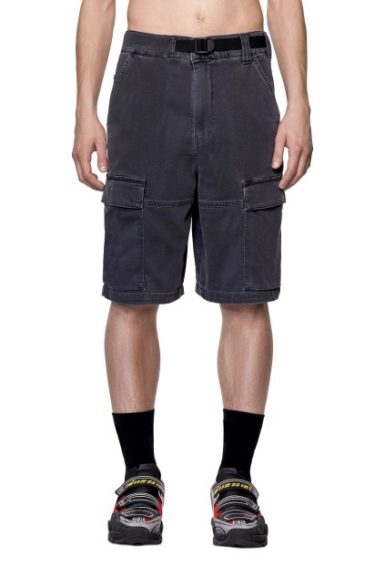 Krátke nohavice - D-KROOLEY-CARGO-SHORT-NE SHORT čierne