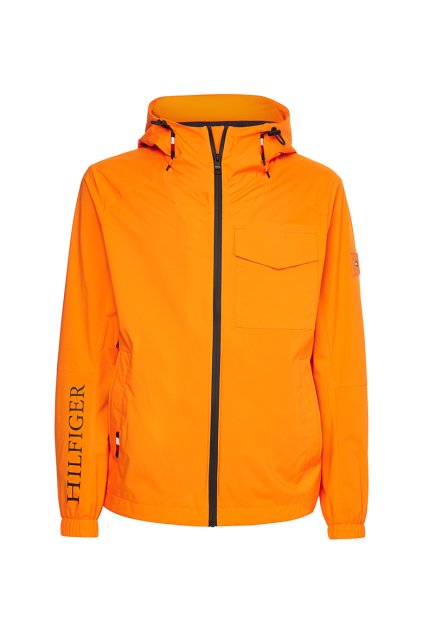 Bunda - TECH HOODED JACKET oranžová