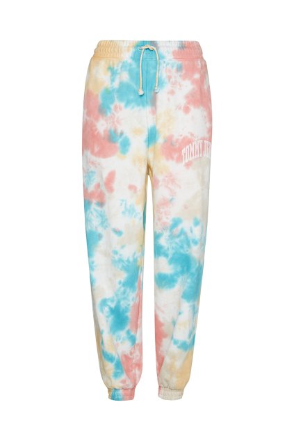Tepláky - TJW MULTI TIE DYE SWEATPANT biele