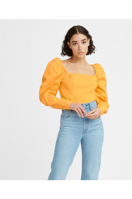 Blúzka - JUNIE MUTTON SLV BLOUSE OLD GO žltá