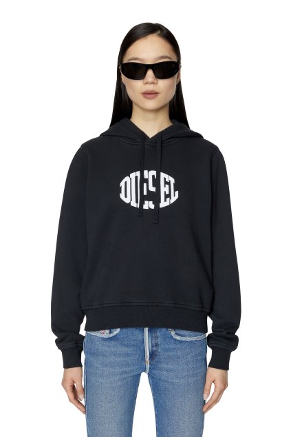 Mikina - F-REGGY-HOOD-E2 SWEAT-SHIRT čierna