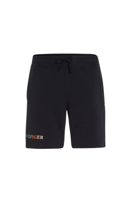 Krátke nohavice - CONTRAST STITCH SWEATSHORT modré