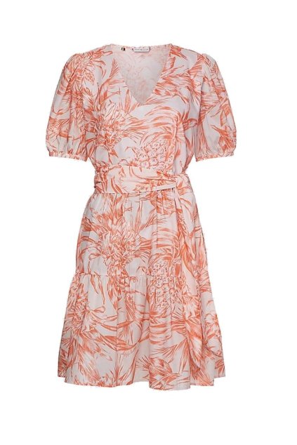 Šaty - CO VOILE PRINTED KNEE DRESS SS vzorované