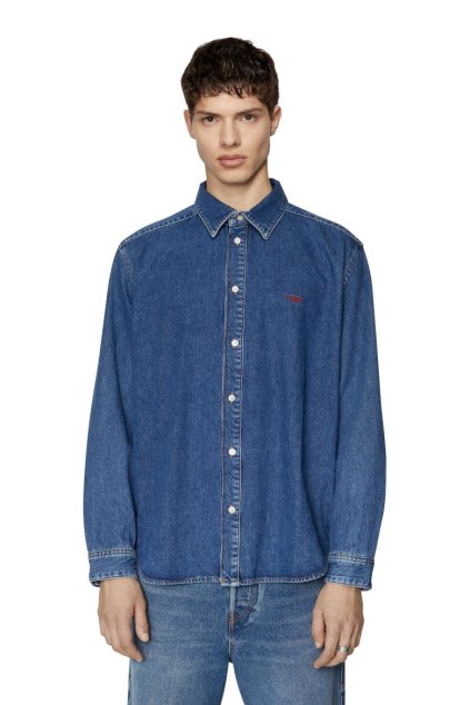 Košeľa - D-SIMPLY SHIRT modrá