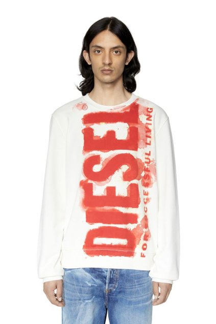 Mikina - S-GINN-E5 SWEAT-SHIRT biela