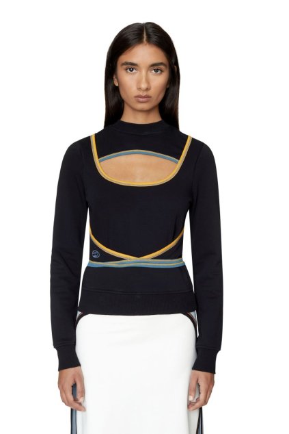 Mikina - F-CROSSETTE SWEAT-SHIRT čierna