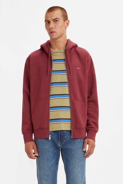 Mikina - CORE NG ZIP UP PORT hnedá