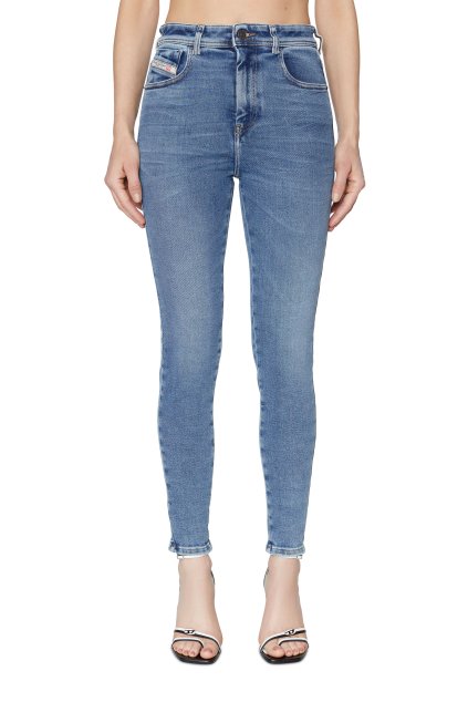 Rifle - 1984 SLANDY-HIGH L.34 TROUSERS modré