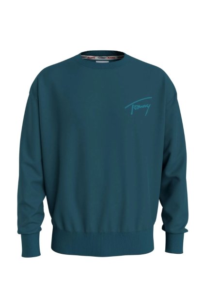 Mikina - TJM TOMMY SIGNATURE CREW modrá
