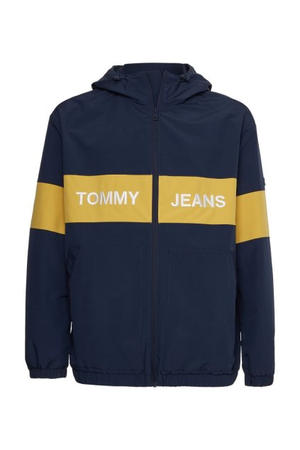 Bunda - TJM CHEST BLOCK NYLON JACKET modrá