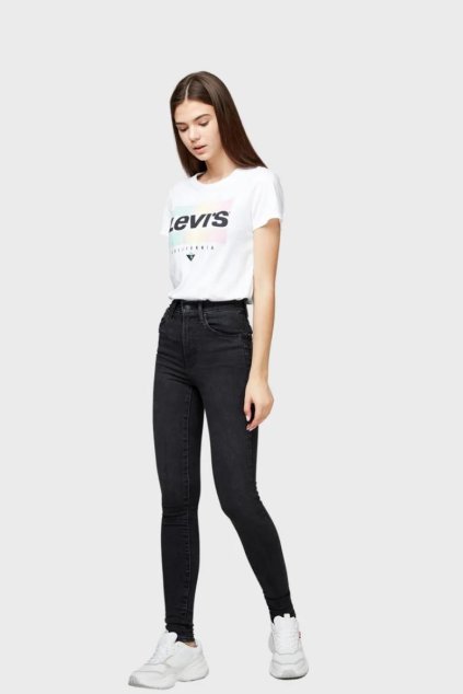 Rifle - MILE HIGH SUPER SKINNY BLACK G čierne