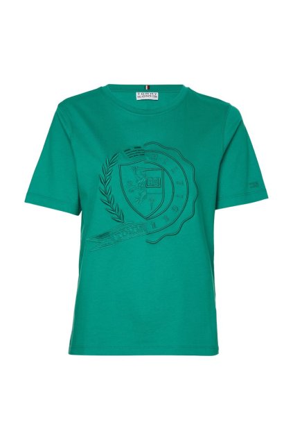 Tričko - ICON REG CREST C-NK TEE SS zelené