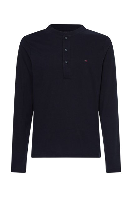 Tričko - CLASSIC HENLEY modré