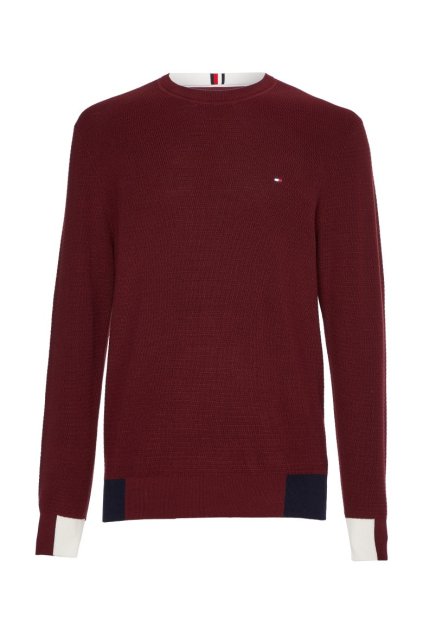 Sveter - RWB BLOCK PLACEMENT CREW červený