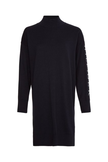 Šaty - COTTON GRAPHIC M-NK DRESS modré