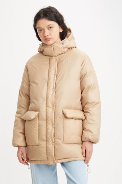 Bunda - LUNA CORE PUFFER MID GRANOLA béžová