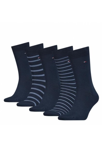 Ponožky - TH MEN SOCK 5P GIFTBOX STRIPES čierne