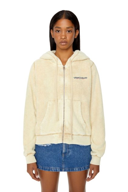 Mikina - F-REGGY-HOOD-ZIP-E3 SWEAT-SHIR béžová