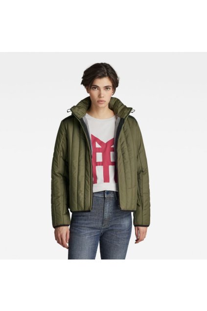 Bunda - Meefic vertical quilted jacket wmn zelená