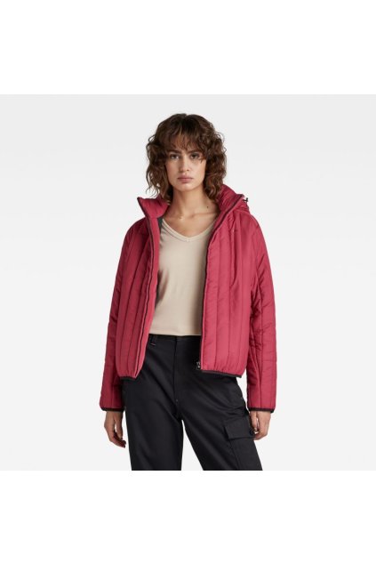 Bunda - Meefic vertical quilted jacket wmn červená
