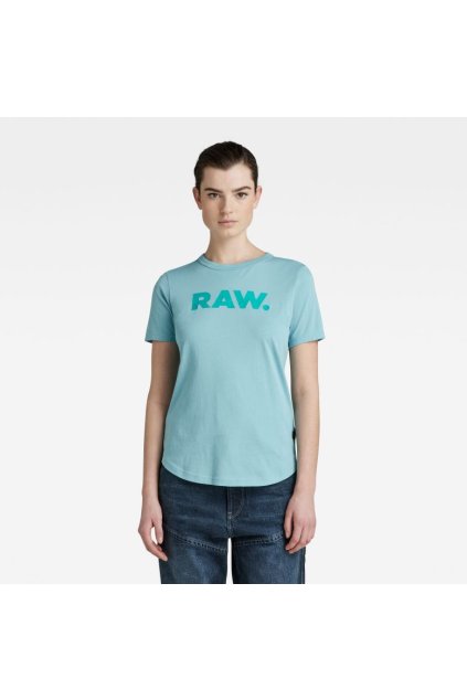 Tričko - RAW. slim r t wmn modré
