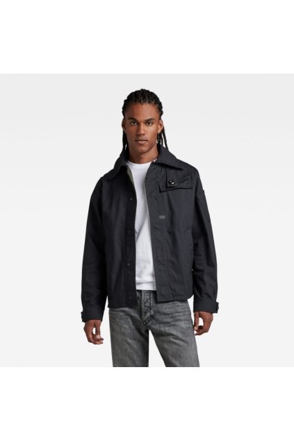 Bunda - High Collar Overshirt čierna