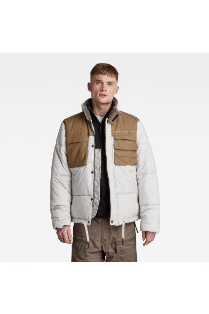 Bunda - Attac Utility pm puffer sivá