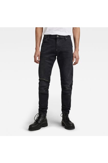 Rifle - 5620 3D Zip Knee Skinny čierne