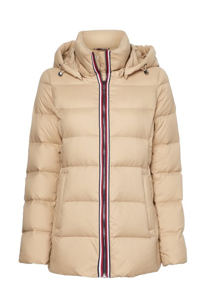 Bunda - GLOBAL STRIPE DOWN J béžová