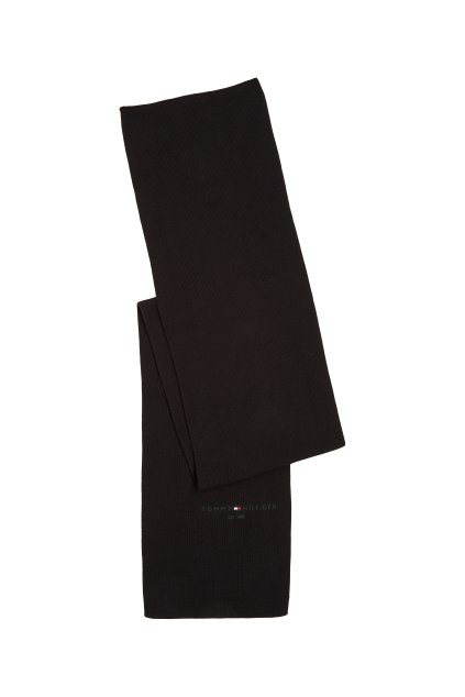 Šál - TH HORIZON FLAT KNIT SCARF čierny