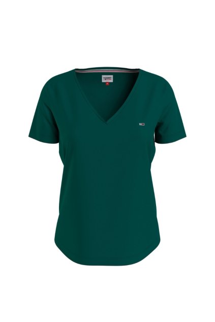Tričko - TJW SLIM JERSEY V NE zelené