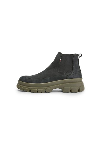 Čižmy - HILFIGER CHUNKY H čierne