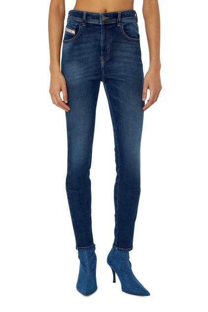 Rifle - 1984 SLANDY-HIGH L.32 TROUSERS modré